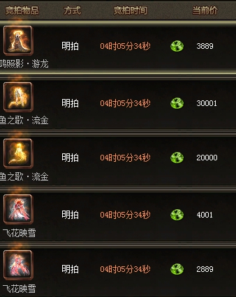 人鱼外套拍卖倒计时