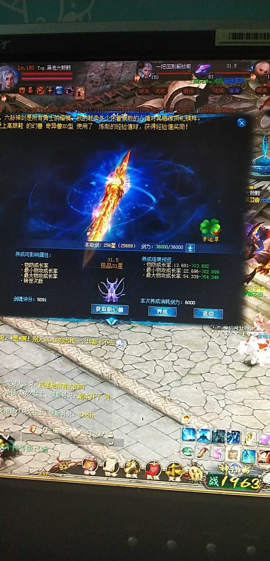 本体剑主属性幻化