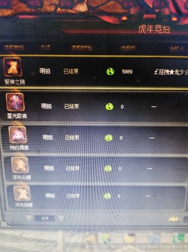 九大二小 新春奇珍竞拍之外套