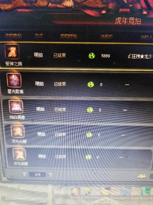 九大二小 新春奇珍竞拍之外套