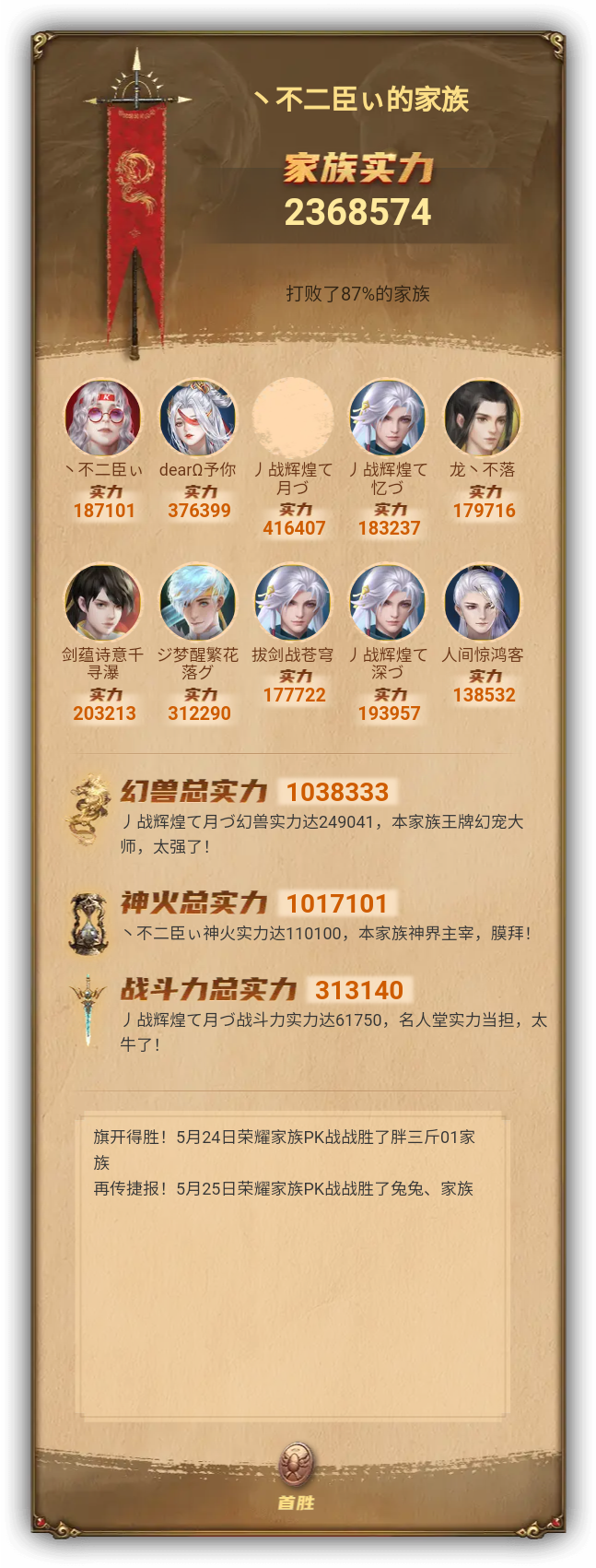 丶不二臣ぃ的家族族谱