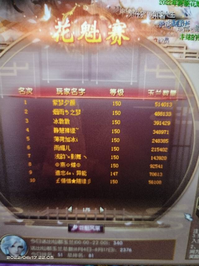 9大2小 花榜