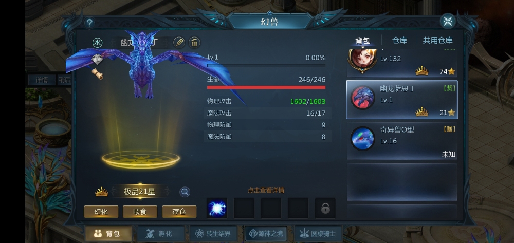 幽龙莎斯丁什么时候能做骑宠