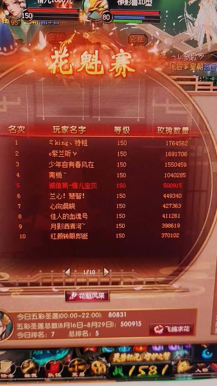 花榜追的很紧啊！都这么猛的 #