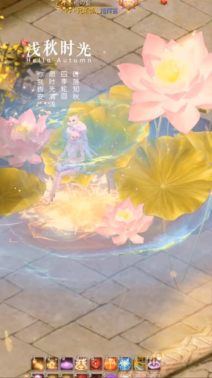 #魔域达人秀 #秋天来了荷叶变